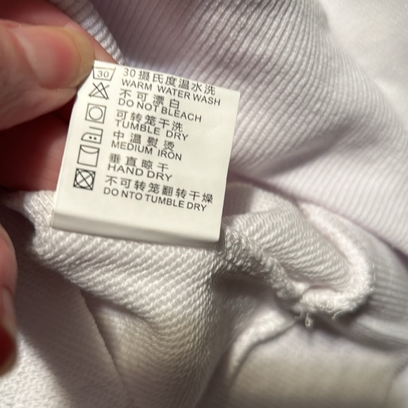 🔥NWOT Unisex White Black Logo Sweatshirt Hoodie Size XXL - Picture 10 of 16